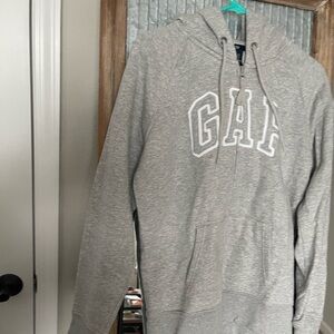 GAP Heather Gray Hoodie with Zip